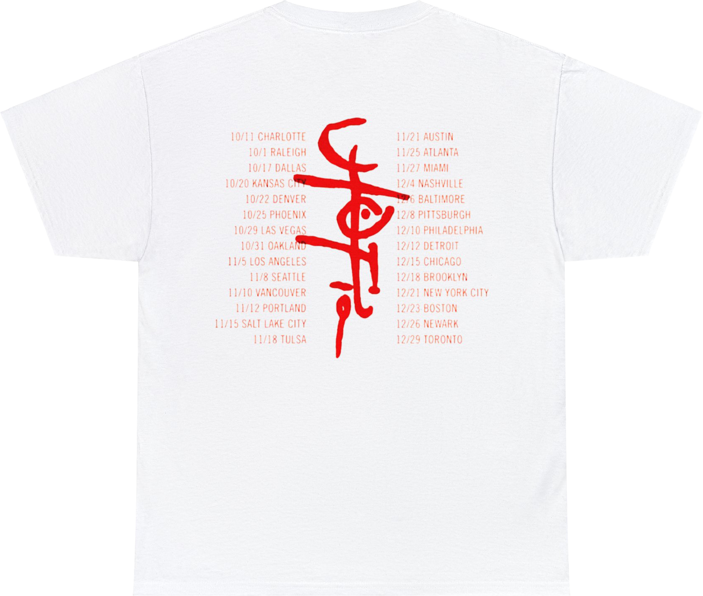CIRCUS MAXIMUS TOUR DATES TEE