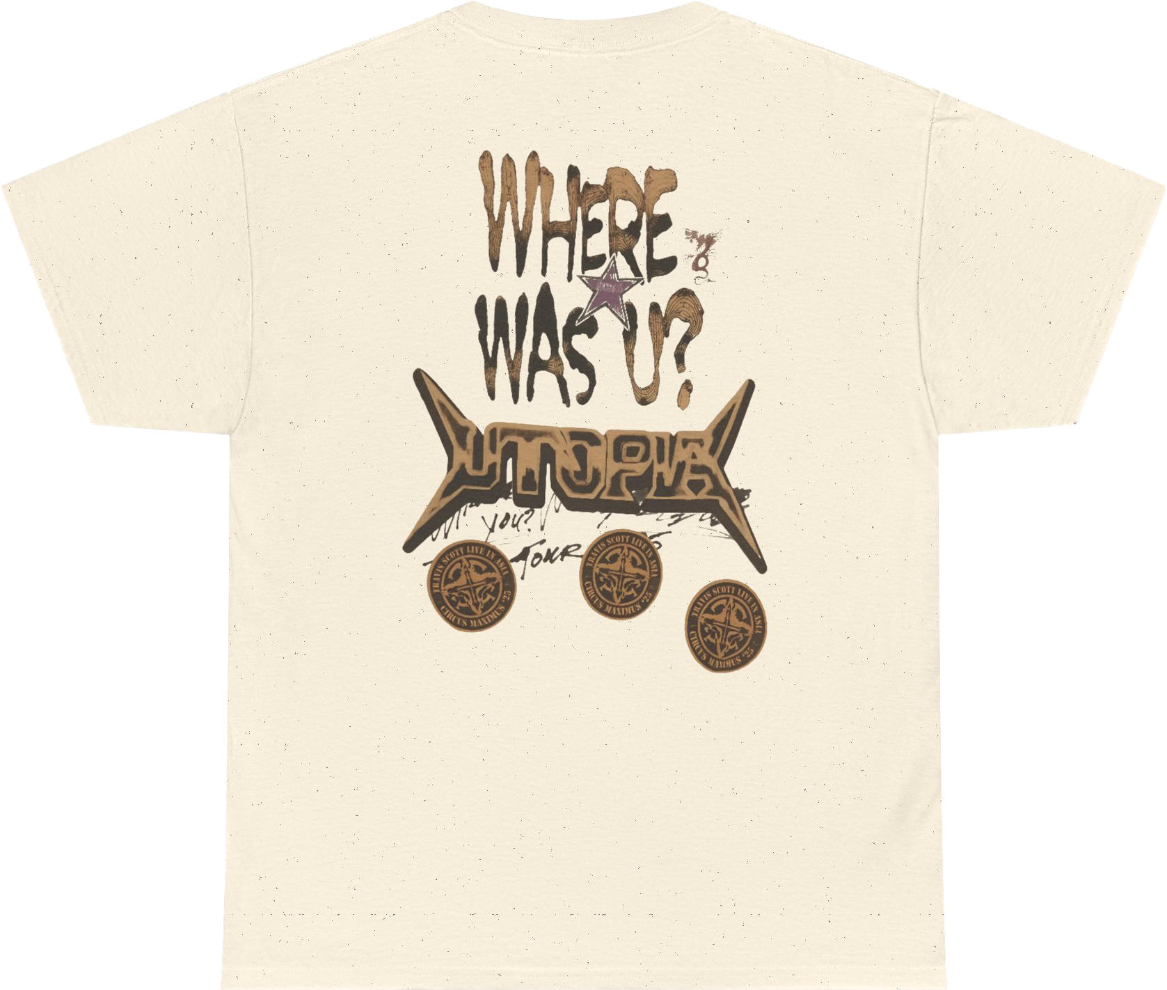 TRAVIS SCOTT IN ASIA WORLD TOUR TEE – Travis Scott - UTOPIA TRAVIS SCOTT IN ASIA WORLD TOUR TEE – Travis Scott - UTOPIA