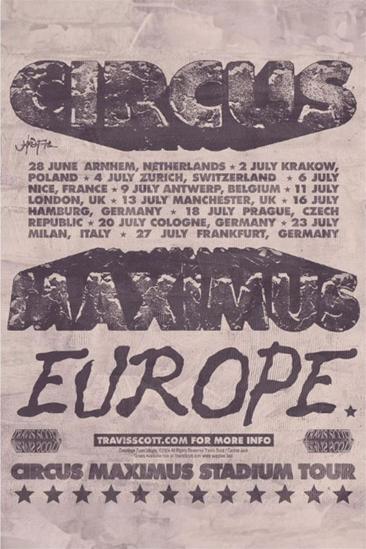 CIRCUS MAXIMUS EUROPE POSTER